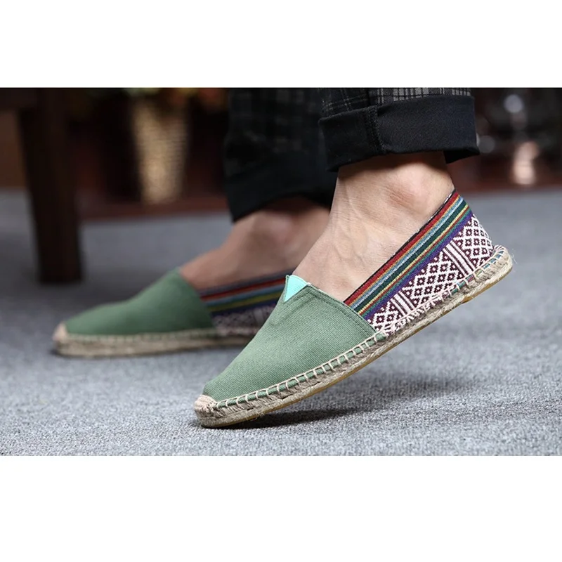HANSCHIC 2017 New Arrival Green Retro Comfortable Simple Design Ladies Womens Casual Espadrilles Shoes for Female Unisex 101410 (13)