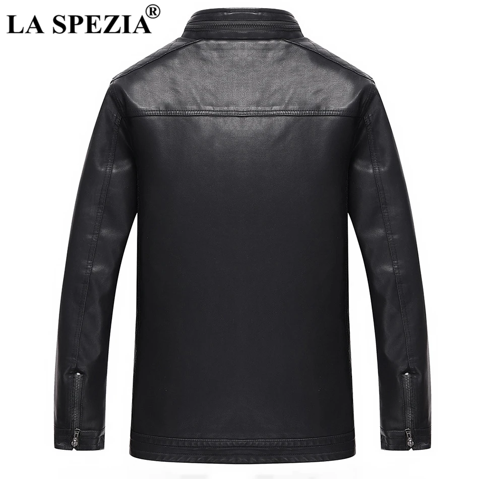LA SPEZIA Mens Jackets Yellow Autumn Winter Coats Male Slim Fit Thicker Warm Jacket Solid Zipper Pockets Faux Leather Clothing LA SPEZIA Mens Jackets Yellow Autumn Winter Coats Male Slim Fit Thicker Warm Jacket Solid Zipper Pockets Faux Leather Clothing