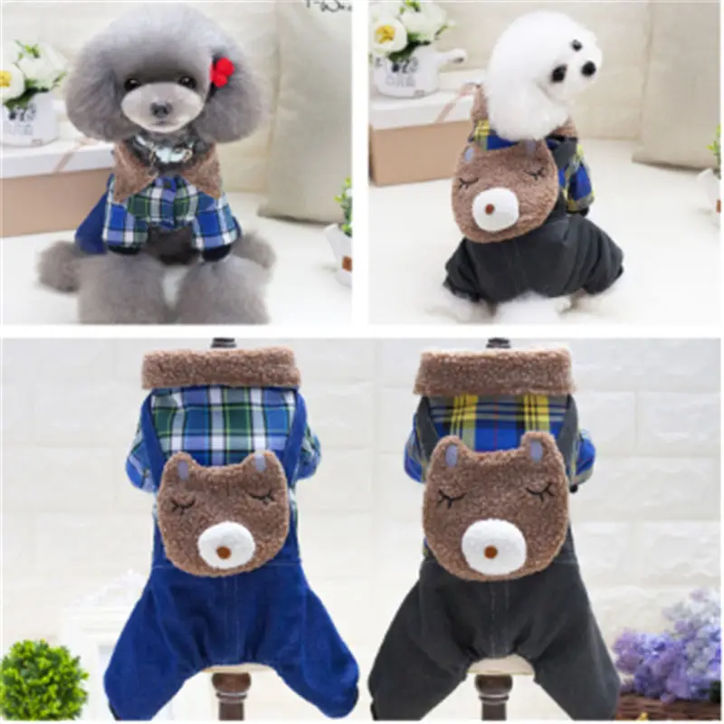 

Cute Dog Clothes Pet Costume Cotton Cartoon Coat Cat Pet Clothing for Small Dogs Puppy Hooded Jacket Chihuahua