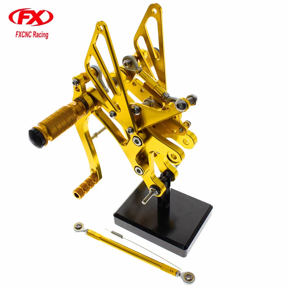 FX CNC Aluminum Adjustable Motorcycle Rearsets Rear Set Foot Pegs Pedal Footrest For YAMAHA YZF R1 1998 - 2003 2002 2001 2000 99 FX CNC Aluminum Adjustable Motorcycle Rearsets Rear Set Foot Pegs Pedal Footrest For YAMAHA YZF R1 1998 - 2003 2002 2001 2000 99
