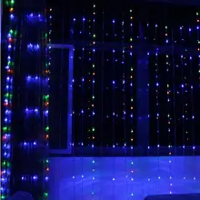Год 6x3 м светодиодный цифровой водонепроницаемый струны рождественские огни украшение светодиодный Рождественские огни наружные рождественские огни