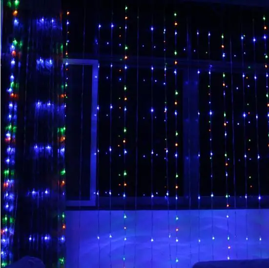 

New Year 6x3M LED Digital Waterfull String Cristmas Lights Decoration LED Christmas Lights Outdoor Luces De Navidad