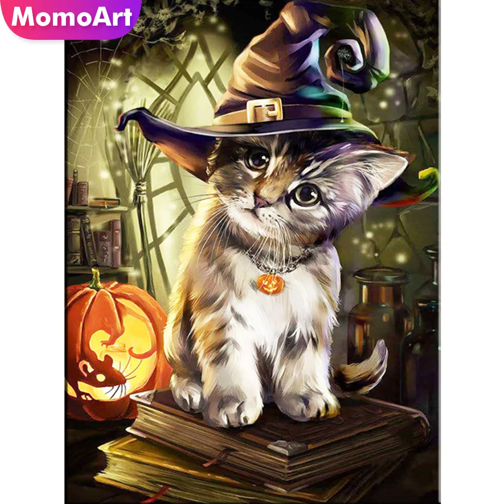 Алмазная живопись MomoArt алмазная вышивка на Хэллоуин полностью квадратные стразы