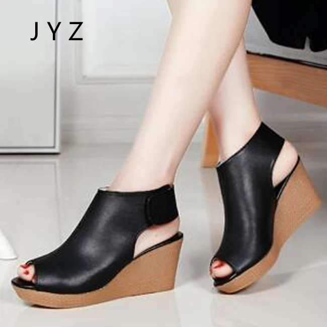 

New Fashion Womens Sandals Casual Summer Wedges Pumps Peep Toe Shoes Lady aa0818