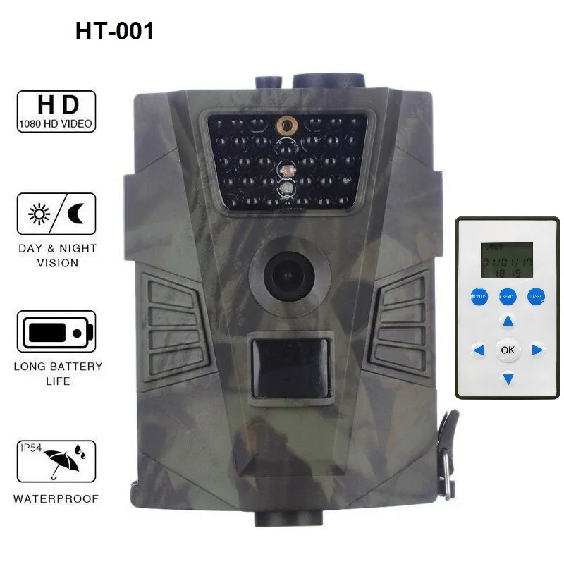 

HD Trail Camera Wild Camera Day & Night Vision for Animal Photo Traps Hunting Camera Remote Control HT-001