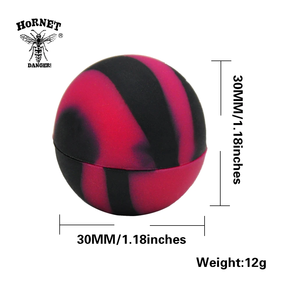 1 шт 6 мл Сфера/куб коробка для таблеток воск сухие травы силиконовые банки силиконовый контейнер для воска силиконовые банки аксессуары для курения. Цвет случайный