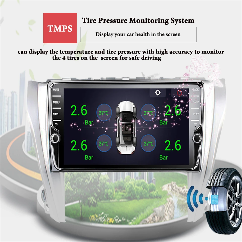 Excellent Android 9.1 octa core 4GB RAM car dvd player for oyota camry 2015-2019 ips touch screen head units tape recorder radio cassette 14