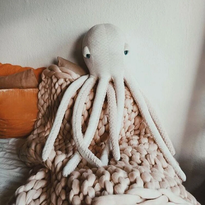 Nuevos peluches pulpo de peluche de juguete suave acompañar dormir Appease bebé recién nacido dormitorio decoración niños regalo pulpo de peluche
