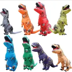 Хэллоуин открытый заполненных воздухом взрослый размер Надувные динозавров Одежда Райдер тираннозавра клуба вечерние события шутливые