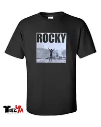 Футболка Rocky, американский бокс, Классическая футболка с логотипом из фильма, 100% хлопок, Классическая футболка, забавная футболка в стиле