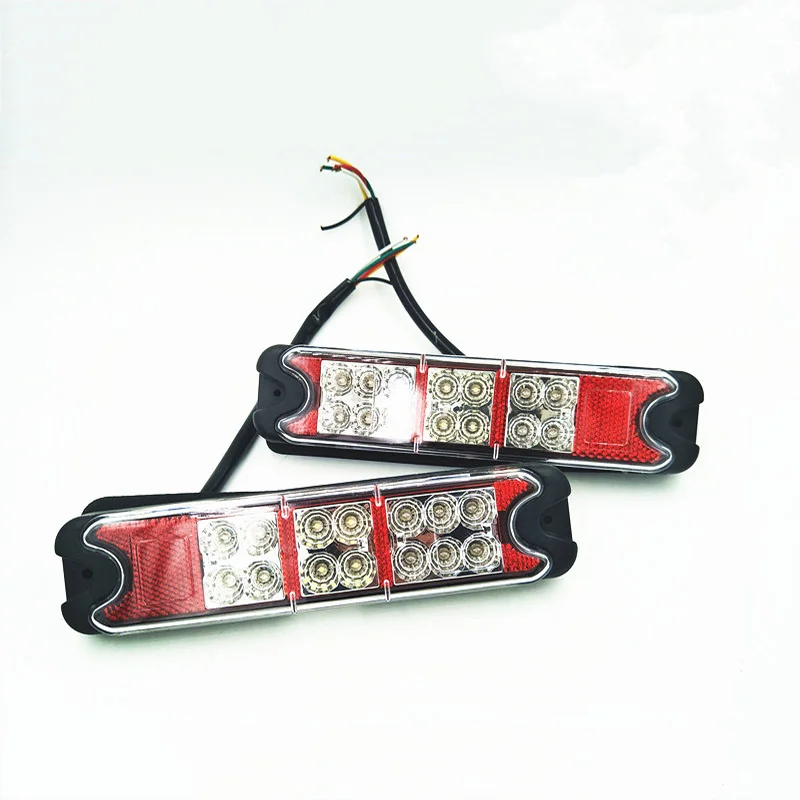 

1 Pair LED Rear Trailer Tail Lights Truck Rear Taillight Stop Brake Light Reverse Lamp for 12V Forklight Truck Trailer