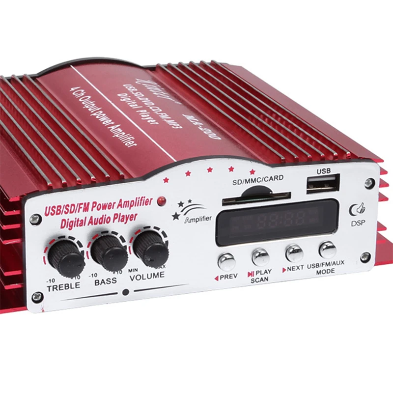 Kinter ма 200 HiFi аудио Усилители домашние 4CH 4 канала MP3 USB/FM/SD/DVD стерео amp для