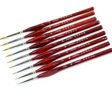 7 шт набор кистей для рисования Профессиональный Соболь для ногтей кисти для рисования картин художественная кисть для рисования