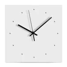 Модные деревянные настенные часы современный дизайн 3D бесшумные квадратные декоративные часы для гостиной деревянные подвесные часы домашний декор 30 см