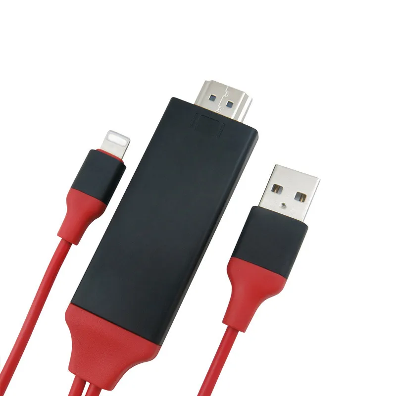 CONNECTIQUE – CABLE – LIGHTNING VERS HDMI VIDEO CABLE 2M – Cybertech