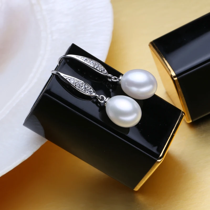 Серьги подвески FENASY женские Винтажные серьги из серебра 925 пробы с натуральным