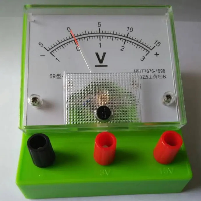 Analog Voltmeter Analog for Student Education AC 0 3 0 15in