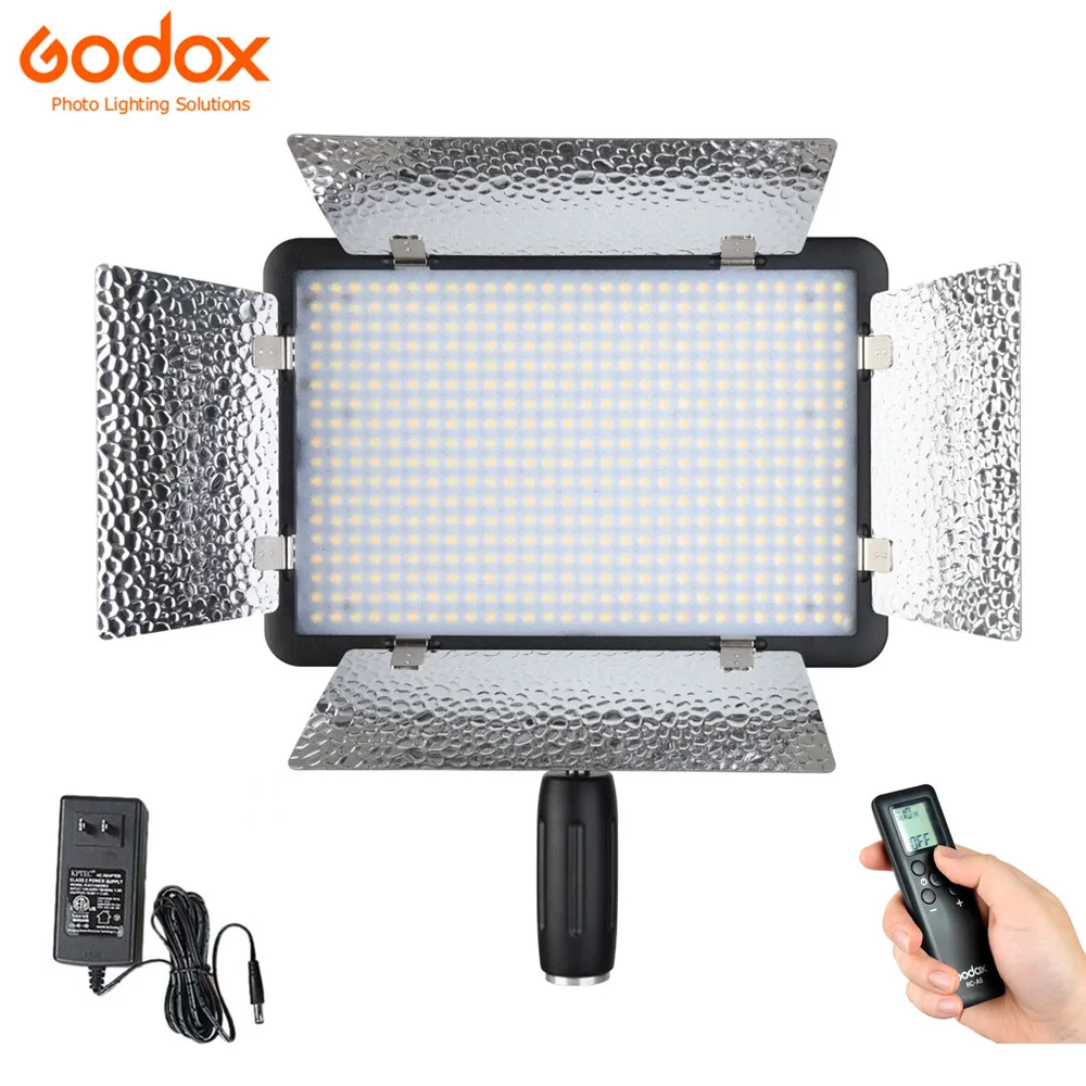 

Handheld LED Camera Video Light White/Yellow/ Changeable Light Version with Reflectors Remote Control for Photo Studio Lighting