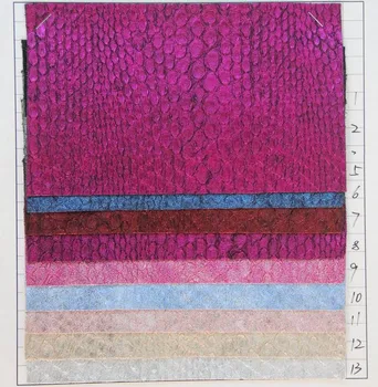 

new artificial PVC leather fabric bronzing snake texture fabric pearlescent snake grain leather material wholesale