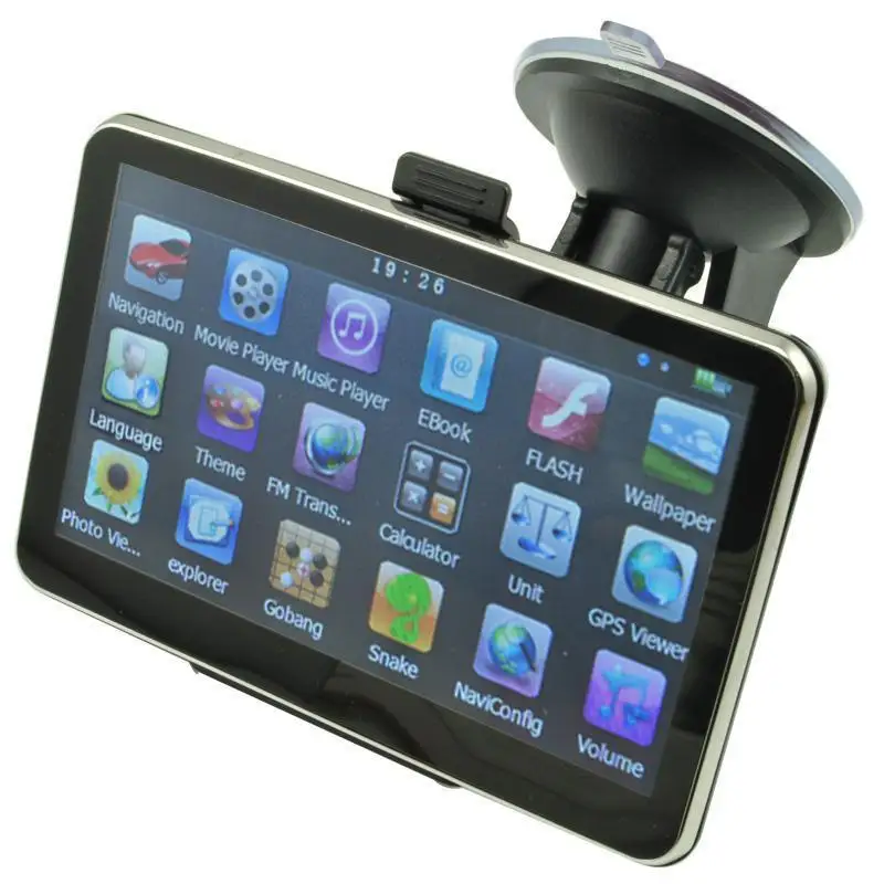 Горячая Распродажа Универсальный 5 дюймов авто gps спутниковой навигации Bluetooth AV-IN 128 M/8 Гб комплект новую карту WinCE 6,0 FM MP4