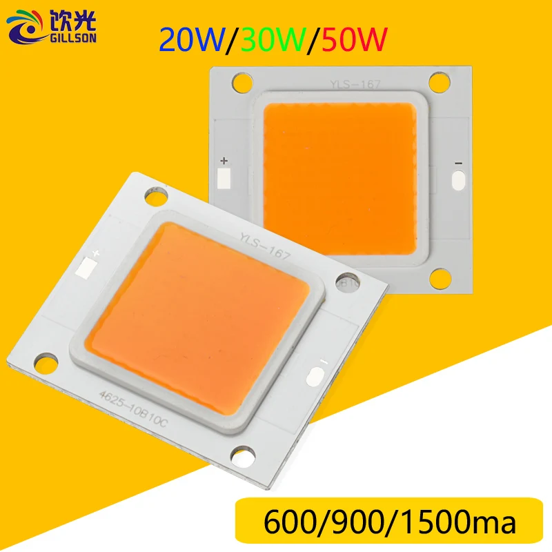 

GILLSON New Design High Power COB Integrated LED lamp Chip 20W 30W 50W DC 27V-36V light Source DIY Floodlight Spotlight Bulb