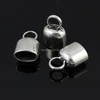 Embouts à sertir pour cordon, 50 pièces/lot, embouts de boucle pour collier, Bracelet, cordes, connecteurs, fermoir, accessoires de bricolage (K00166) ► Photo 1/3