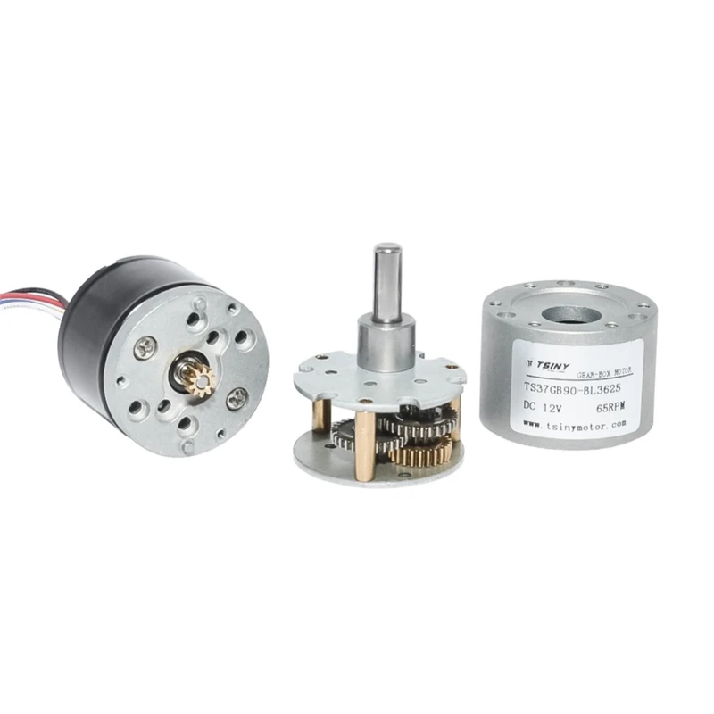 37GB3625 DC бесщеточный Шестерни Мотор 12V 24V Diameter37mm 10/20/35/65/100/150/200/300/600/1000 об/мин