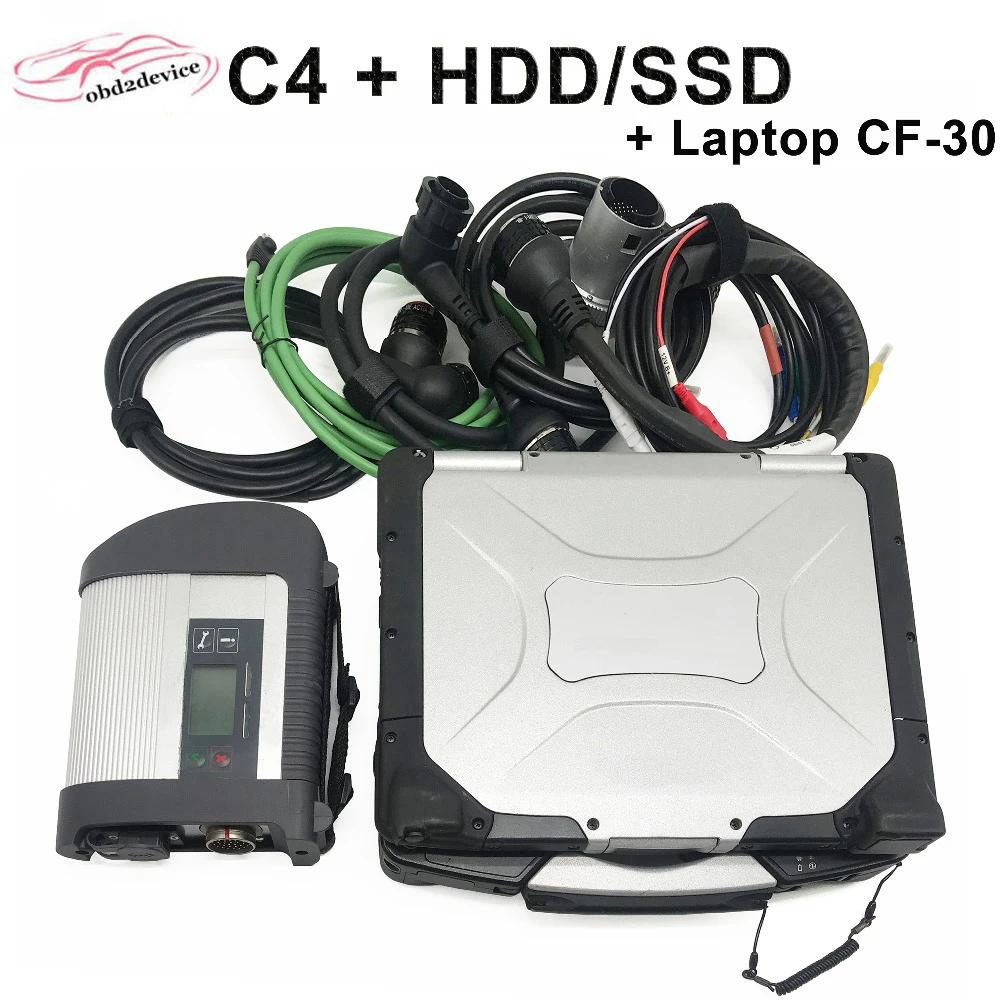 

Car Scanner MB STAR C4 with Newest Diagnostic Software 2018.09 HDD/SSD with Laptop CF-30 Online and Offline Code Programming