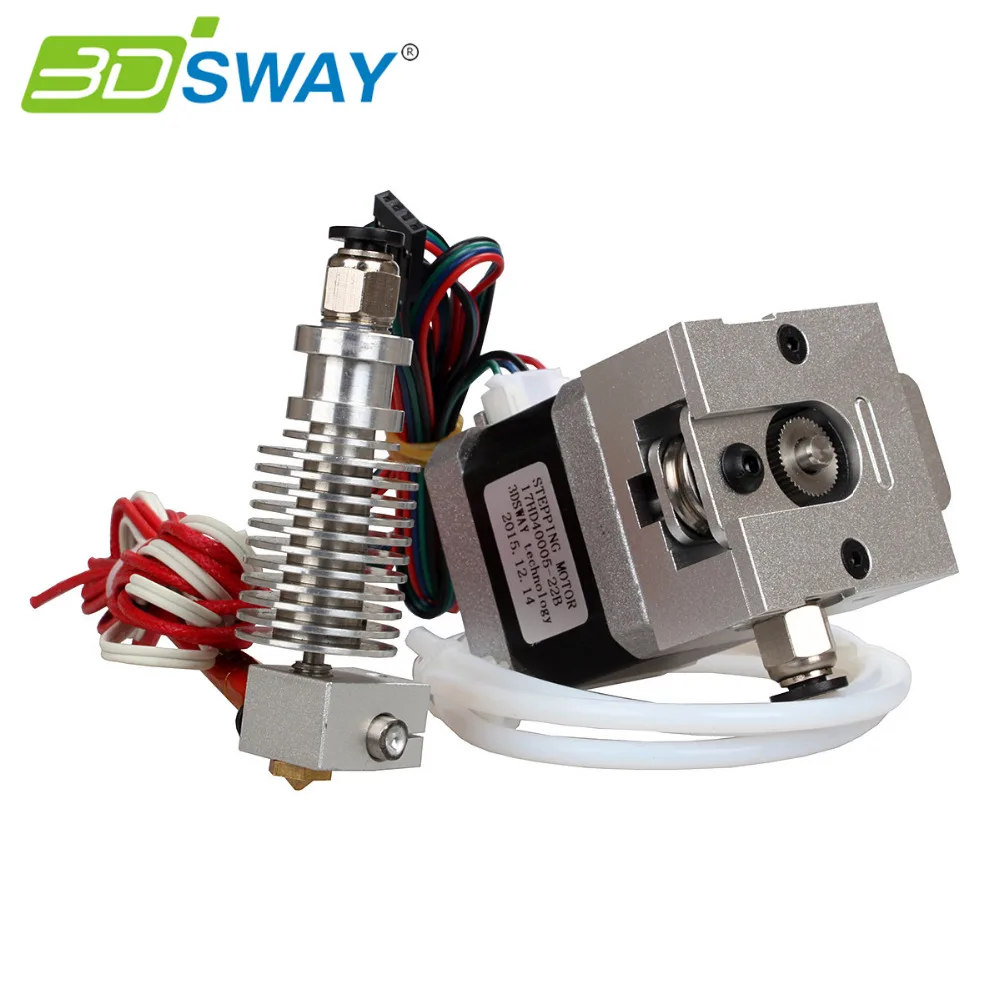 

3D Printer Kit All-Metal Long/Short-distance Bulldog Universal Extruder E3D V6 Hotend Kit 1.75mm/0.4mm with 42 Stepper Motor