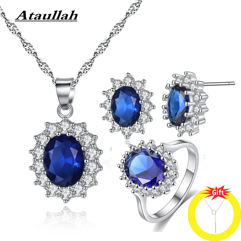 Ювелирный Комплект из колье и серёг с кристаллами|Ювелирные наборы| |