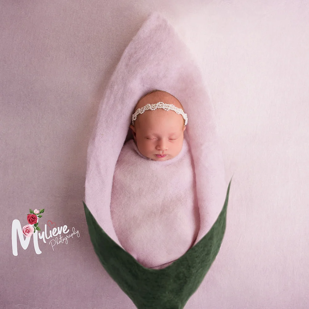 Baby 100-Day DIY Photography Blanket Backdrop Newborn Background Cute Props DE