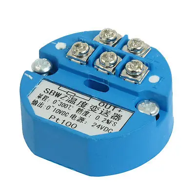 

PT100 Thermocouple Temperature Sensor Transmitter 0-300C 0-10VDC