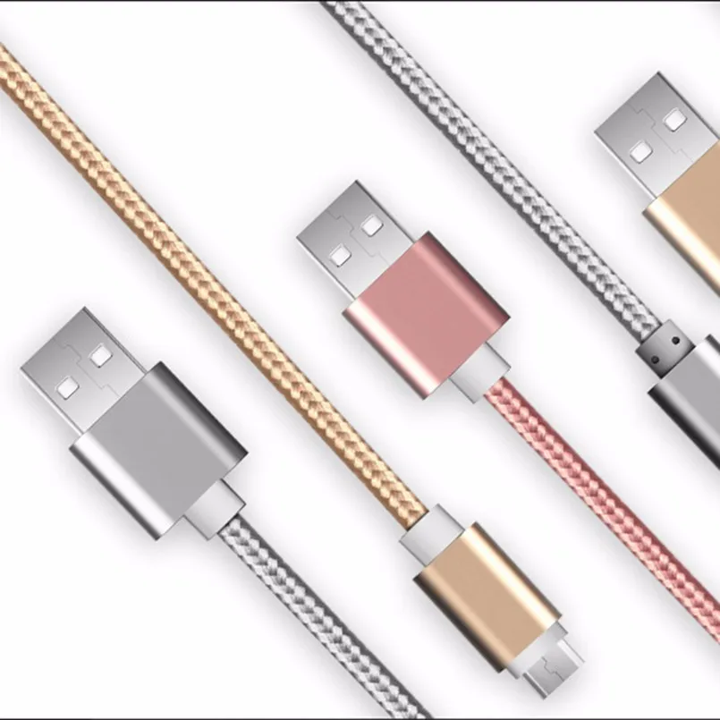 Micro-USB-Cable-Phone-Charging-Data-Sync-Cord-Nylon-Wire-0-25m-1m-2m-for-Xiaomi
