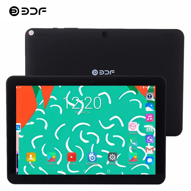 BDF 10 дюймов Android 6,0 планшетный ПК 1 Гб/32 ГБ четырехъядерный 1280*800 ips планшет Wi-Fi bluetooth Поддержка расширение TF карточка-закладка 10,1