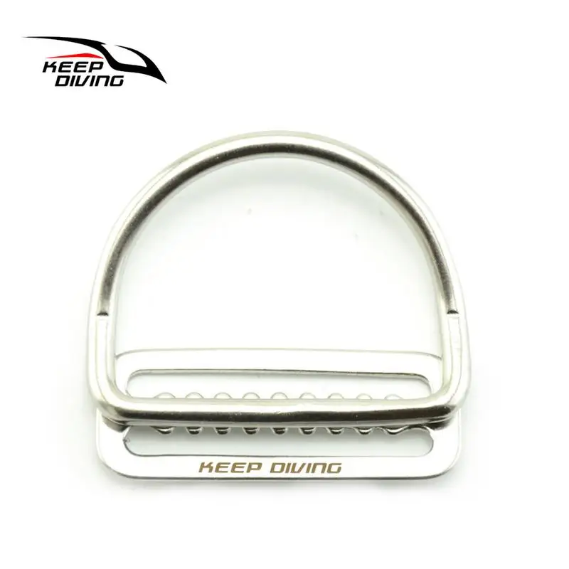 

KEEP DIVING 316 Stainless Steel Bend D Ring Water Sport Simming Buckle 316 Stainless steel bend D ring Buckle