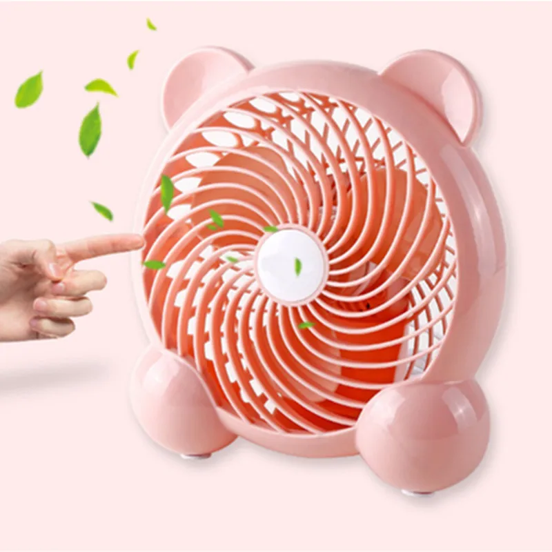 USB Mini Silent 7 Inch Office Dormitory Small Electric Fan Summer Plug-in Fan Wholesale Air Cooling Fan Portable Desktop Office
