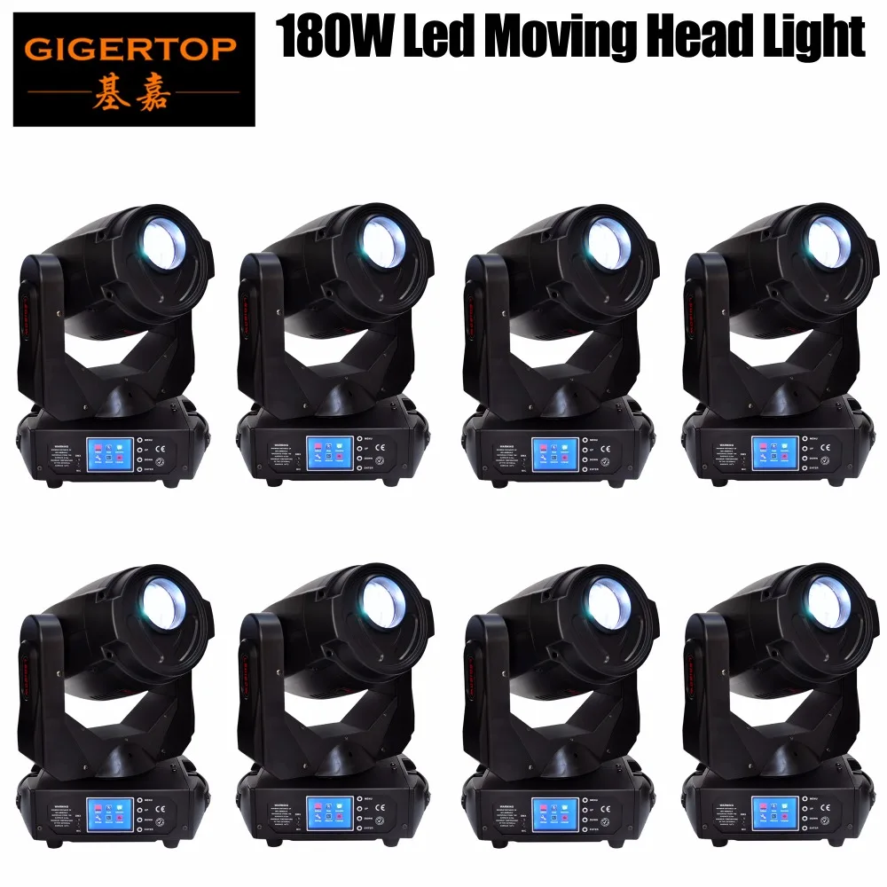 

Gigertop TP-L680 180W High Power Led Moving Head Light Gobo Spot Effect Support Logo Project Function Smooth Pan/Tilt Move x 8