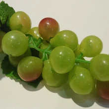 Имитационная модель гроздей маленький виноградный галстук-в фруктовые листья для украшения унисекс готовой продукции пластиковая еда