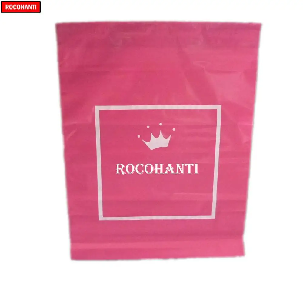 

100x Custom Pink Color Plastic Mailing Bags Printed Poly Mailer Shipping Courier Bag Shopping Bags With Your Own Logo