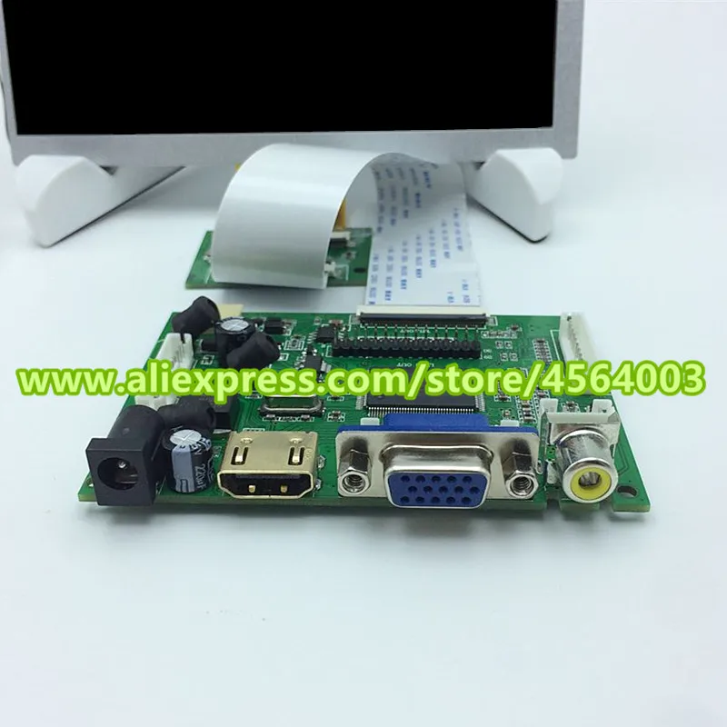 7 дюймов для Raspberry pi PC ttl 800*600 экран дисплей CLAA070MA0ACW 4:3 ЖК-монитор драйвер платы аудио контроллер HDMI VGA 2AV