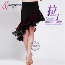 Индивидуальные Женские латинские танцевальные юбки современный танцевальный костюм Самба ча-ча танцевальное платье Акция B-2739