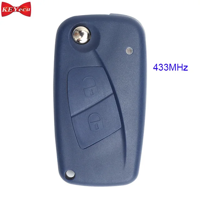 

KEYECU for Fiat Punto Ducato Stilo Panda Replacement Remote Control Car Key Fob 2 Button 434MHz PCF7946 Chip