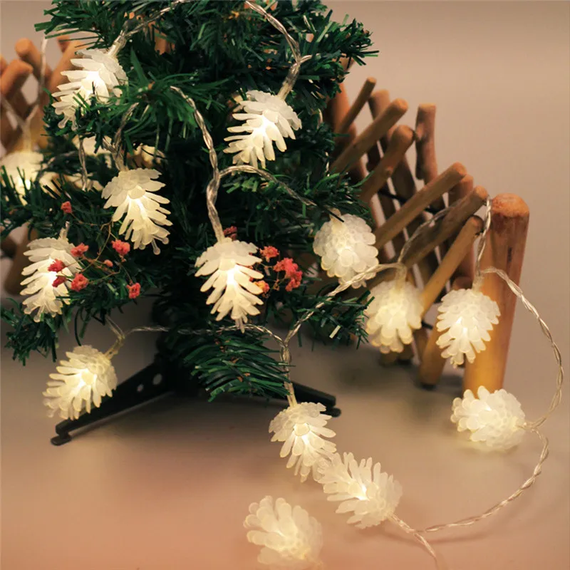 Warm White LED String Light Decorative Constantly Bright Glowing Lamp String Lights Set string lights outdoor 40JA108