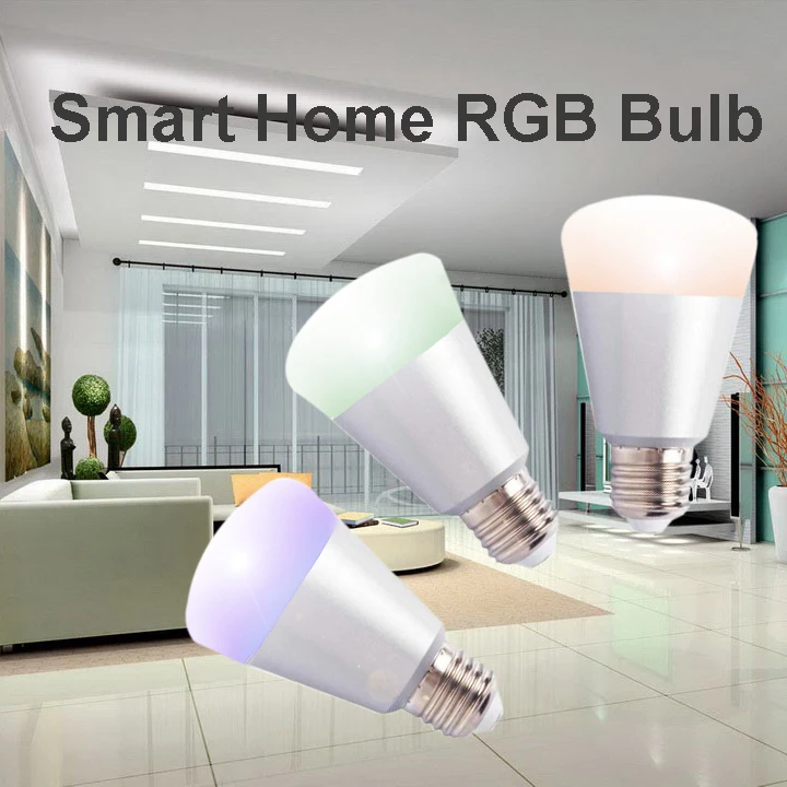 Heiman ZigBee светодио дный умная Светодиодная лампа RGB, используемая в умной домашней системе