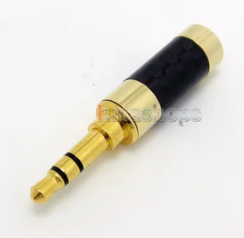 

LN004385 Oyaide Straigt Gold 3.5mm 3 poles Male stereo phono Carbon Shell DIY Solder Adapter