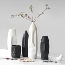 Скандинавском стиле Керамика ваза простой художественный руководитель формы ваза для цветов украшения гостиной дома Творческий украшения свадебные ваза