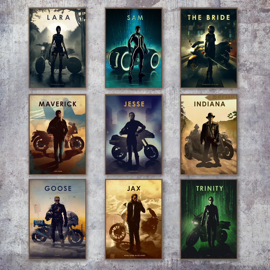 

T-800 Terminator The Bridge Blade Trinity Wall Art Canvas Painting Nordic Posters And Prints Wall Pictures For Living Room Decor