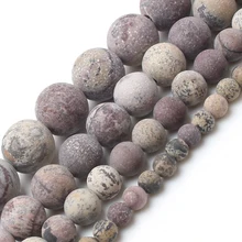 С тусклой полировкой, матовый; трава цветок бусы из камня яшмы, круглые бусины для изготовления ювелирных изделий браслет Цепочки и ожерелья 4/6/8/10 мм 15 дюйм(ов