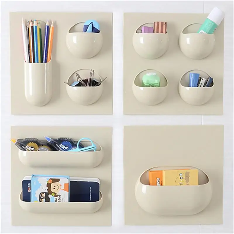 2017 NEW Multi Purpose Wall Paste Storage Shelf Hanging Bath Kitchen Organizer Racks Seamless Paste Strong