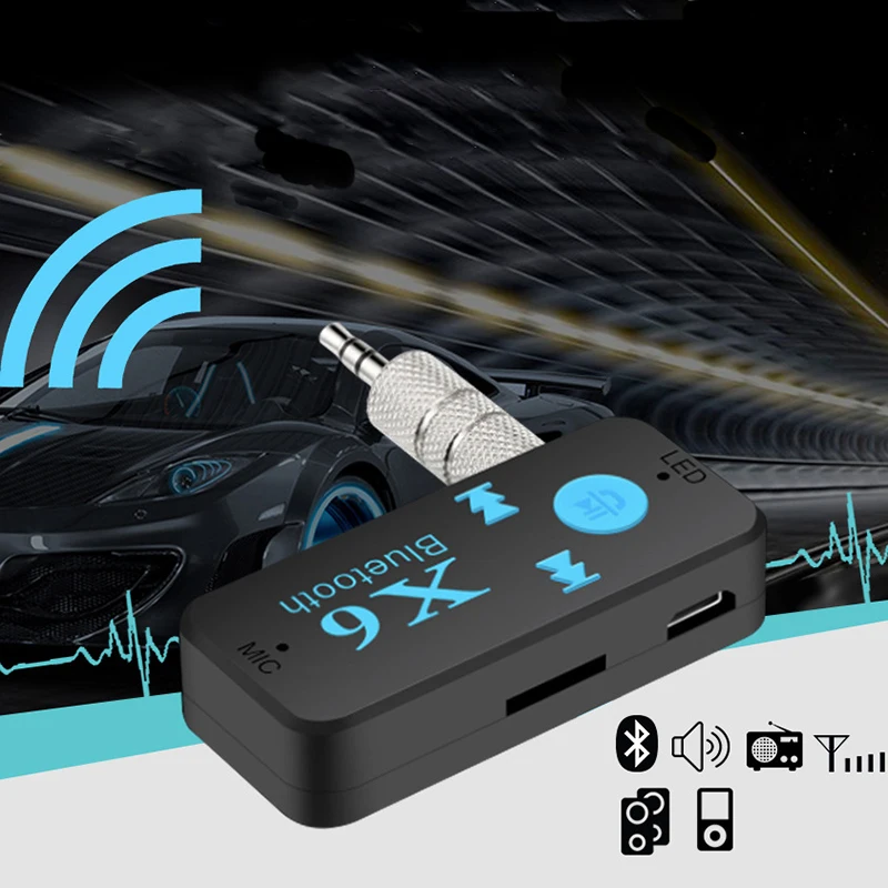 Larryjoe Bluetooth 3 в 1 Беспроводной 4,0 USB Bluetooth приемник 3,5 мм аудио разъем TF кард-ридер микрофон поддержка вызова для автомобильного динамика